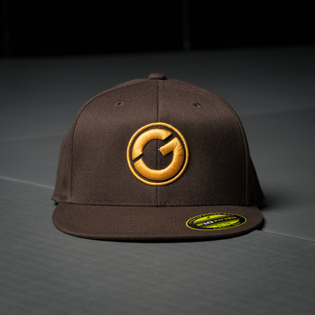 “G Shield” FlexFit Hat - San Diego Brown / Gold