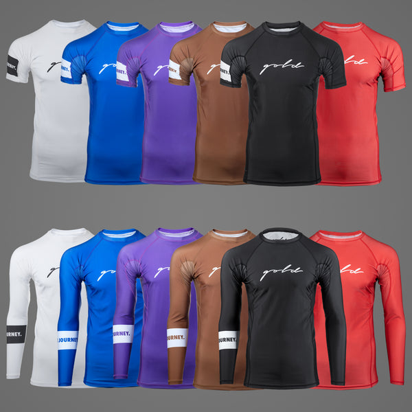 Jiu Jitsu Rash Guards - Gold BJJ